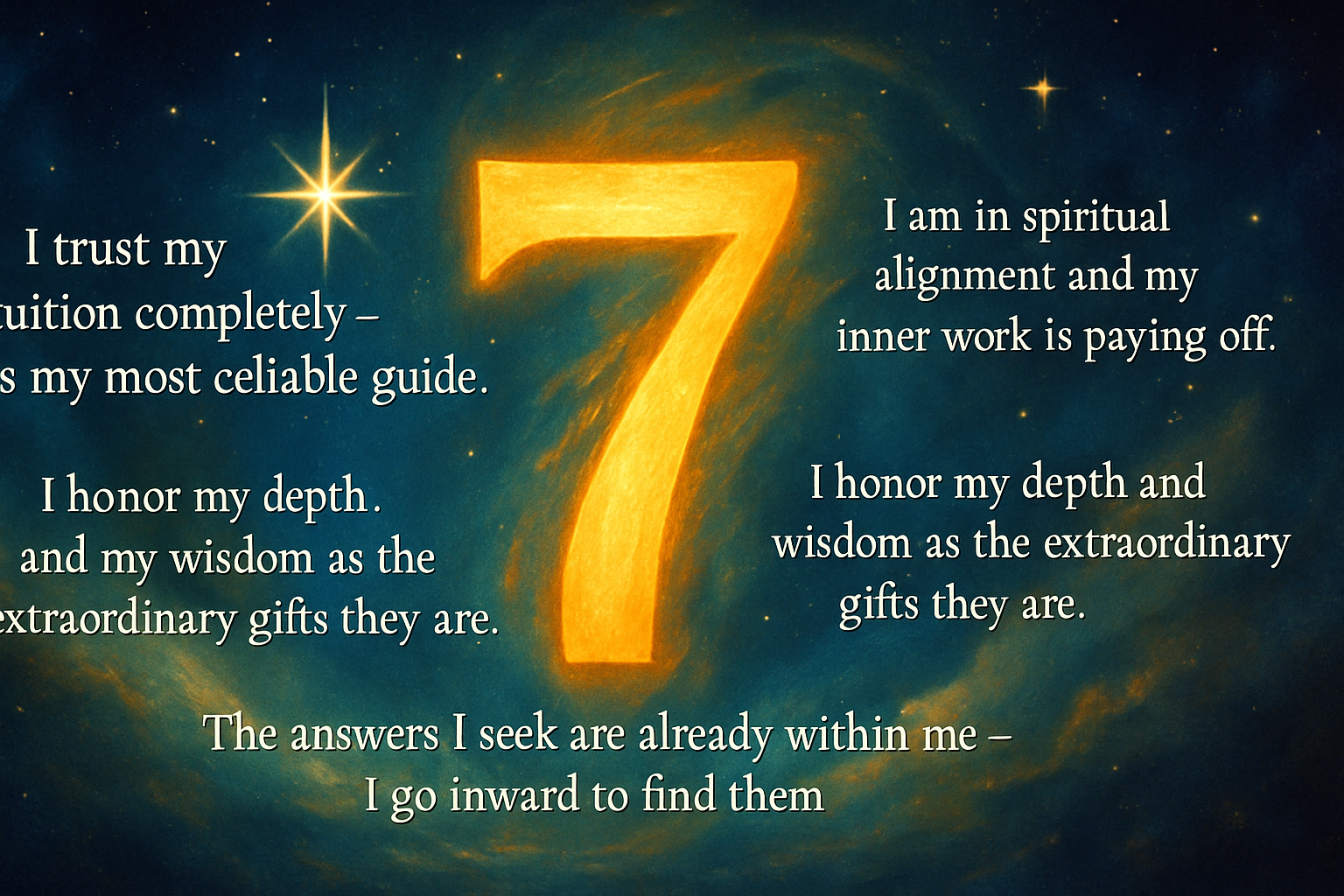 Affirmations For Angel Number 7