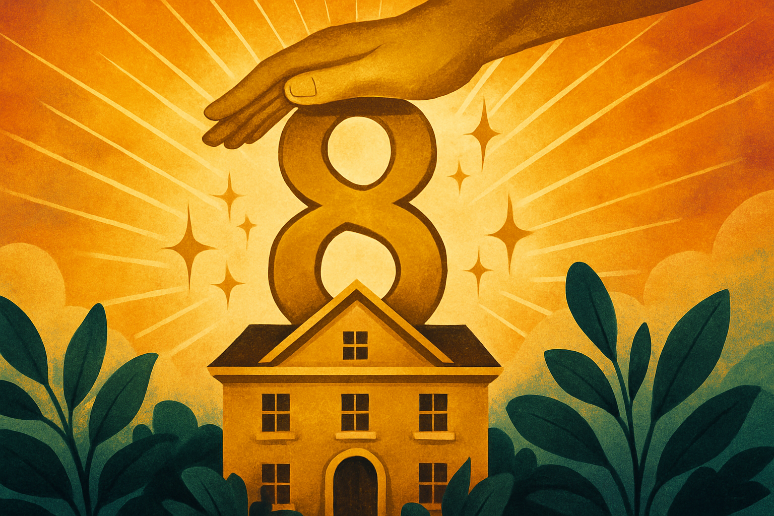 House Number 8 — Abundance, Power & Manifestation