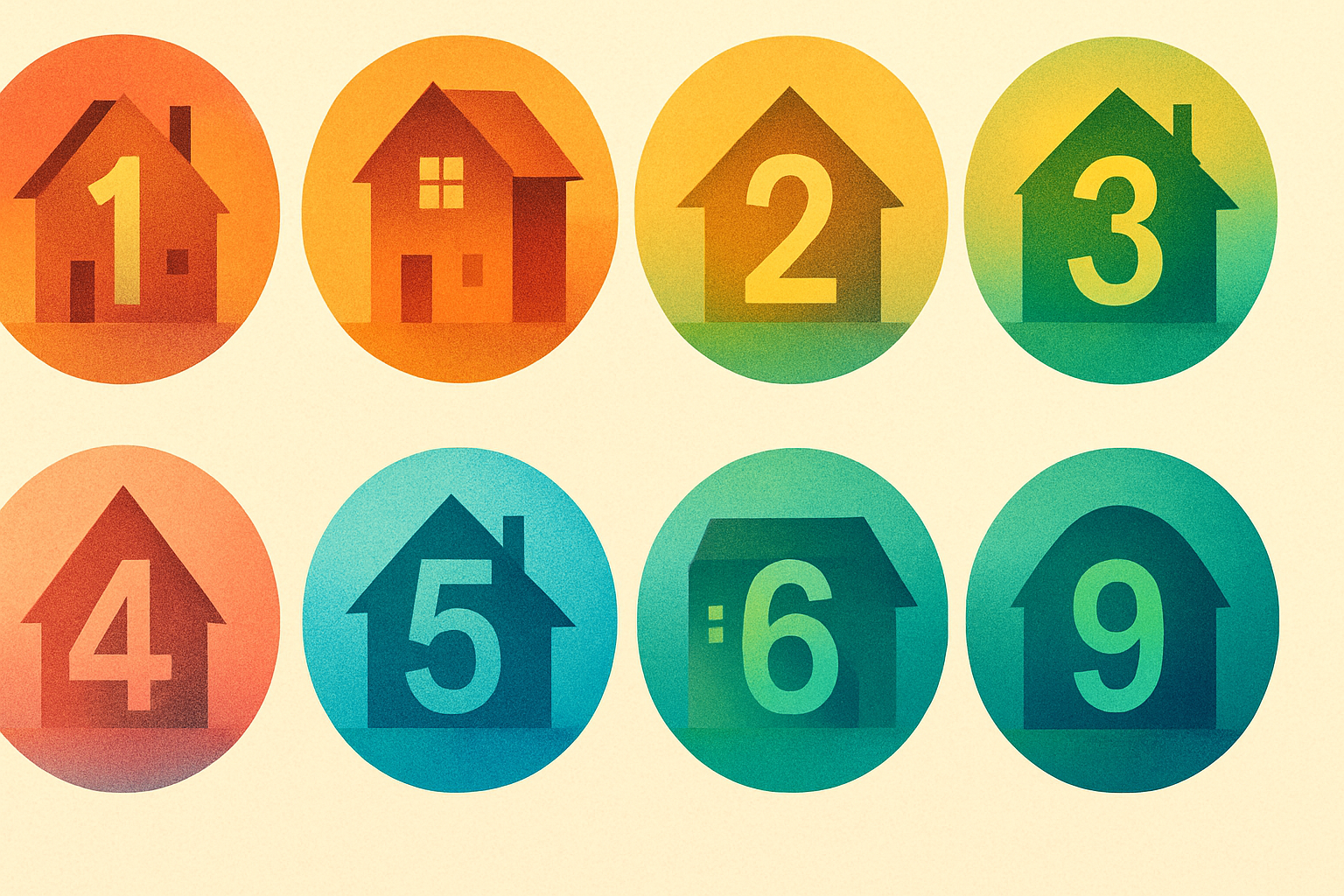 What Each House Number Means (1–9)